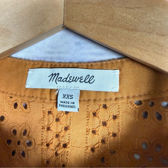 Madewell Women's Top Eyelete Double tie Size XXS - Picture 4 of 6